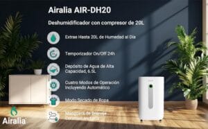 Deshumidificador Airalia AIR-DH20 8