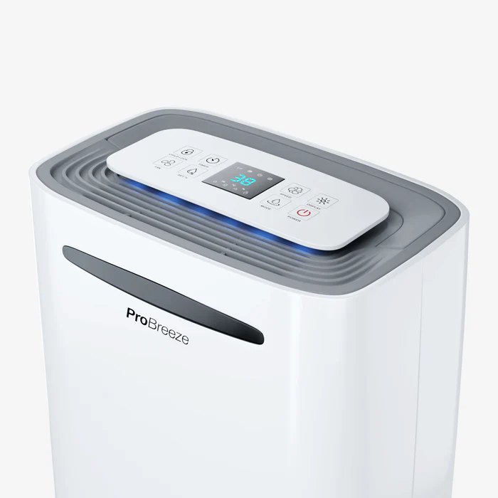 Pro Breeze Deshumidificador 20L controles