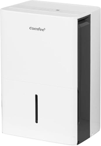 COMFEE’ Deshumidificador de humedad 50L grandes espacios hasta 116 m2 / 250 m3 - Deshumificador Industrial Gran Capacidad - Silencioso Compacto y Bajo Consumo - Deshumificadores de Humedad interior