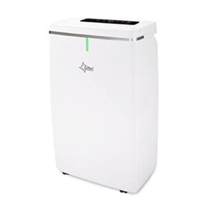 Deshumidificador de aire SUNTEC DryFix Lumio | Para espacios de hasta 63 m2 o 150 m3 | Deshumidificador 20 l/día | Deshumidificador – purificador de aire – secador de ropa 3 en 1 | Móvil y eléctrico