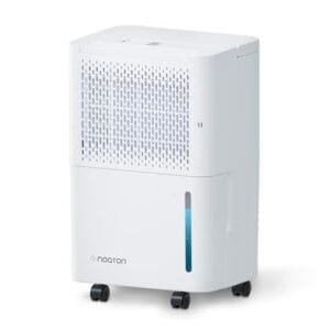 Deshumidificador Noaton DF 4110, máx.11,5L/24h, tamaño de la habitación aprox. 65 m³(25 m²), 230 W, depósito de agua de 2,1l, manguera de desagüe, temporizador, con sensor de humedad.