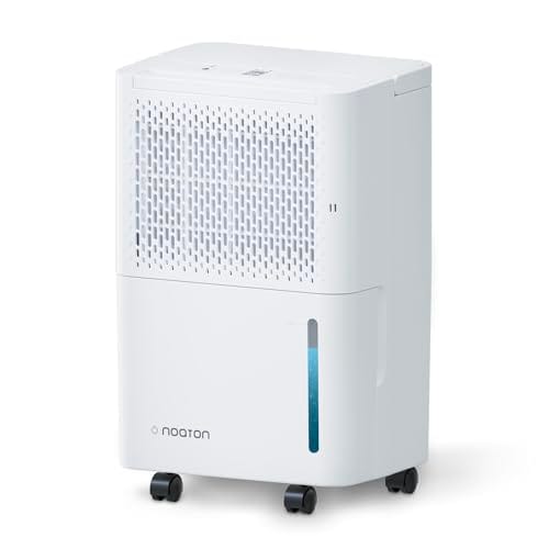Deshumidificador Noaton DF 4110, máx.11,5L/24h, tamaño de la habitación aprox. 65 m³(25 m²), 230 W, depósito de agua de 2,1l, manguera de desagüe, temporizador, con sensor de humedad.