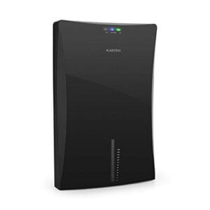 KLARSTEIN Drybest 2000 2G - Deshumidificador Electrico, Purificador, Deshumidificadores de Humedad, 0,7L/24h, bajo Consumo 70W, silencioso, Depósito de 2L, Ionizador Integrado, Negro