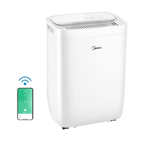 Midea Deshumidificador 10L/24h, deshumidificador casa moho,Control WIFI,Filtro HEPA,FRESH DRY 10