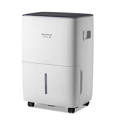Taurus Pleasant Water Pump - Deshumificador con nivel humedad, 30L/24h, hasta 60 m², 3 velocidades, gas refrigerante R290, filtro de carbón extraíble y lavable, indicador depósito lleno, 460W