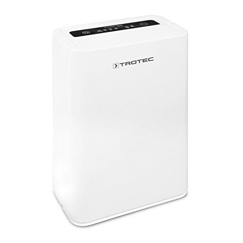 TROTEC Deshumidificador eléctrico TTK 52 E / 16L / Desagüe 2,4 L/Portátil/Para Habitaciones de hasta 31m² / 78m³ / Filtro de Aire/Silencioso / 265 W/Auto-Apagado/Higrostato / 7 Niveles /