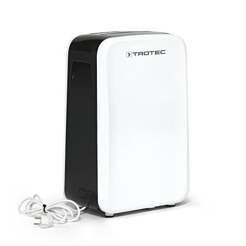 TROTEC Deshumidificador eléctrico TTK 71 E / 24L / Pantalla LED/Desagüe 2L / Silencioso/Portátil/para Habitaciones de 50m² / 125m³ / Filtro de Aire