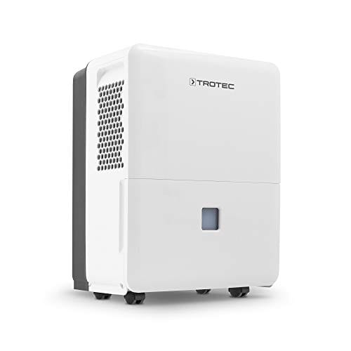 TROTEC Deshumidificador eléctrico TTK 96 E, 30L/24h, Depósito 3L, Portátil, 720 W, Auto-Apagado, Control Automático de la Humedad, Temporizador, Filtro de Aire Lavable