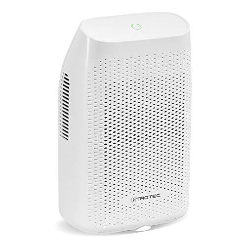 TROTEC Deshumidificador Peltier TTP 10 E, 750ml / Día, Compacto, Purificador de Aire, Habitaciones de 10m², Depósito 2L, Apagado autómatico, Indicador Luz LED, Silencioso
