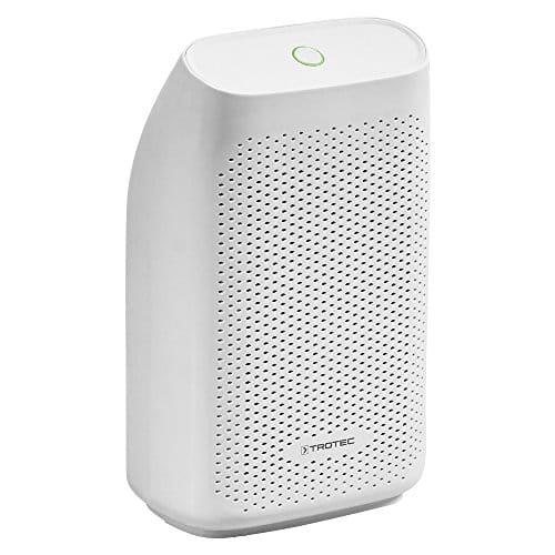 TROTEC Deshumidificador Peltier TTP 5 E, 0,3 L/día, Purificador de Aire, Habitaciones de 6m², Depósito de 0,7 L, Diseño Compacto y Elegante, Portátil