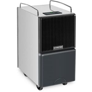 TROTEC Deshumidificador TTK 120 E, 30 L/día, Seca y Elimina los daños causados ​​por el Agua, Secado de Ropa, Gran depósito de 8 litros