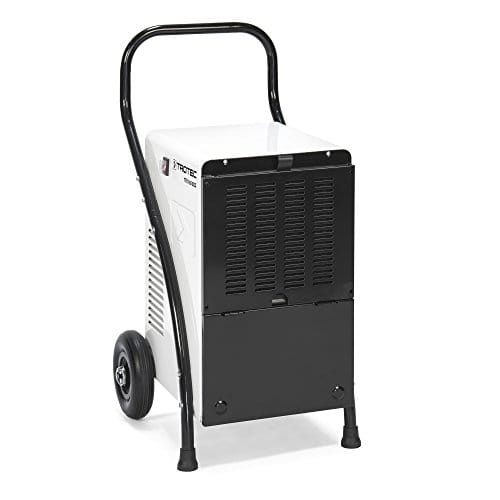 TROTEC Deshumidificador TTK 165 ECO – Capacidad 52 L/día – Superficie 90 m² / 230 m³ – Secador de obra – para grandes estancias