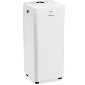 TROTEC Deshumidificador y purificador de aire de diseño TTK 64 HEPA, 24 L/día, Filtro HEPA con 95% de Efectividad, Pantalla LED, 2 en 1, Reinicio Automático