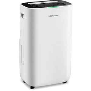 TROTEC Deshumidificador y purificador de aire TTK 70 HEPA | Adecuado para habitaciones de hasta 50 m² / 125 m³ | Rendimiento de deshumidificación máx. 24 litros / 24 horas