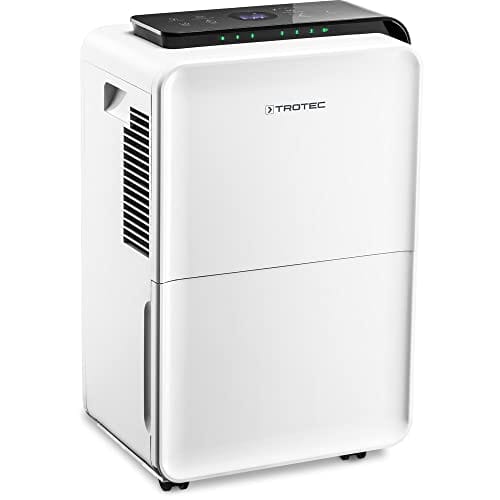 TROTEC Deshumidificador y purificador de aire TTK 99 HEPA | Adecuado para habitaciones de hasta 90 m² / 230 m³ | Rendimiento de deshumidificación máx.31 litros / 24 horas