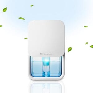 Ufesa Wellness Dry 210 Deshumidificador Ultra Silencioso ≤35dB, 210ml /dia, 23W, Capacidad de 800ml, 7 Colores Ajustables, Hasta 20m2, Apagado Automático