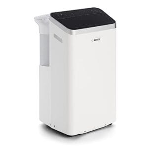 Bosch Cool 4000 AC Portátil - 3 en 1: Aire Acondicionado, Deshumidificador, Ventilador - 2,6 kW, Habitaciones de hasta 35m² - Con Modo Automático, Silencioso y Sleep