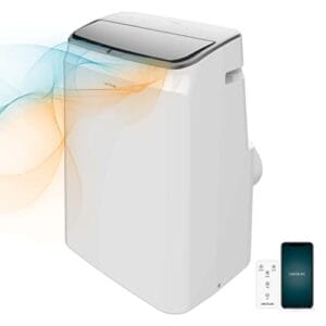 Cecotec Aire Acondicionado Portátil con Mando a Distancia, Wifi y Bomba de Calor ForceClima 14750 Cold&Warm Connected. 14000 BTU, Pantalla LED, 5 Modos, Cobertura 28-30m2