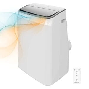 Cecotec Aire Acondicionado Portátil con Mando a Distancia y Bomba de Calor ForceClima 14600 Heating. 14000 BTU, Pantalla LED, 5 Modos, Deshumidificación, Cobertura 28-30m2